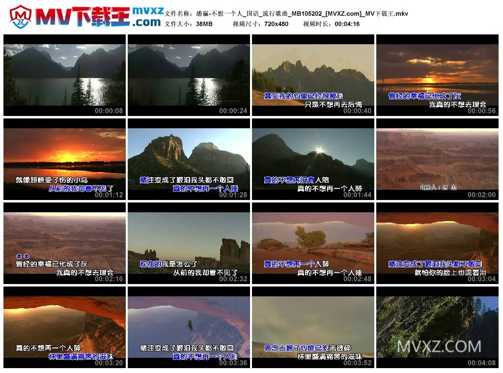 潘赢-不想一个人_国语_流行歌曲_MB105202